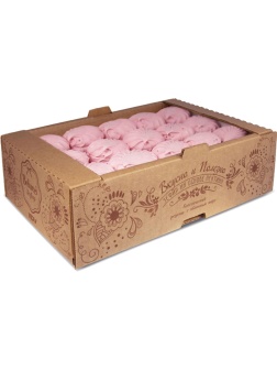 Зефир с малиной, 1кг/уп, ЯЗ106