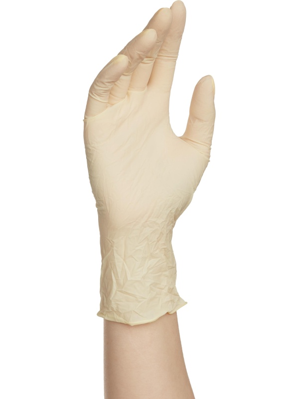 Мед.смотров. перчатки латекс., стерил. неопудр.  Русмедупак  (S) 50 пар/уп