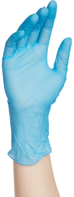 Перчатки нитрил., стерил. неопудр. голуб. Русмедупак (M) 50 пар/уп