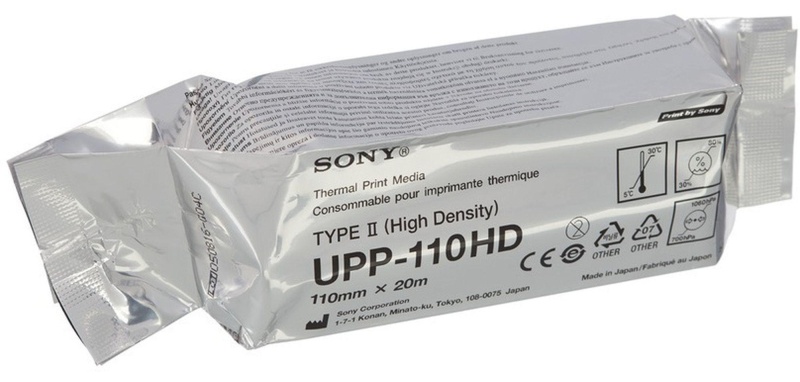 Бумага для УЗИ UPP-110HD SONY 110х20, 10 шт/уп (Orig)