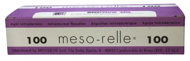 Игла для мезотерапии 27G (0,4x12мм) Meso-relle 100шт/уп