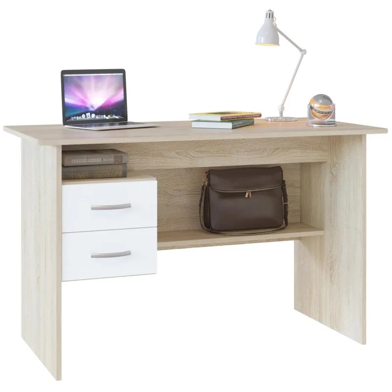 Стол компьютерный Сокол_Стол письменный СПм-07.1  Дуб сонома/белый