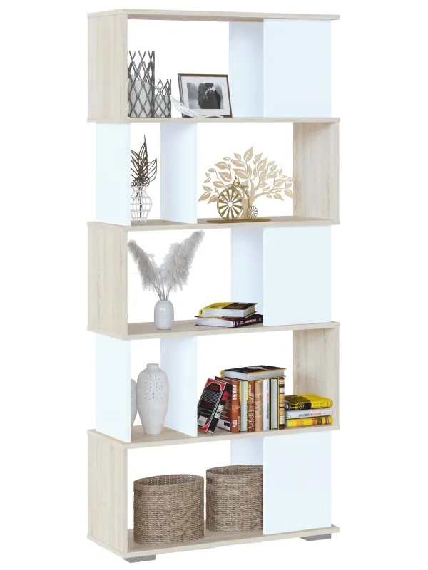 Стеллаж Сокол СТ-12  Дуб сонома/белый