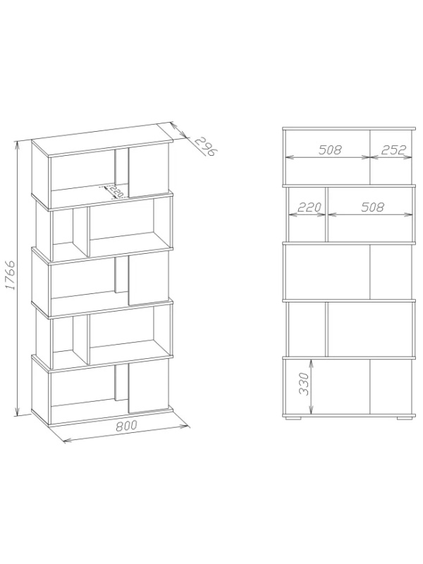 Стеллаж Сокол СТ-12  Дуб сонома/белый