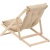 Кресло CIM_шезлонг Элит складной деревянный/подушка бежевый КШ-003-1