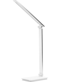 Светильник Ultraflash UF-834 C01 бел (Led настол, 8Вт, 5 ССТ, ночник, зар.)