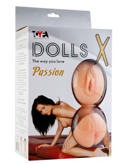 Надувная кукла с тремя любовными отверстиями