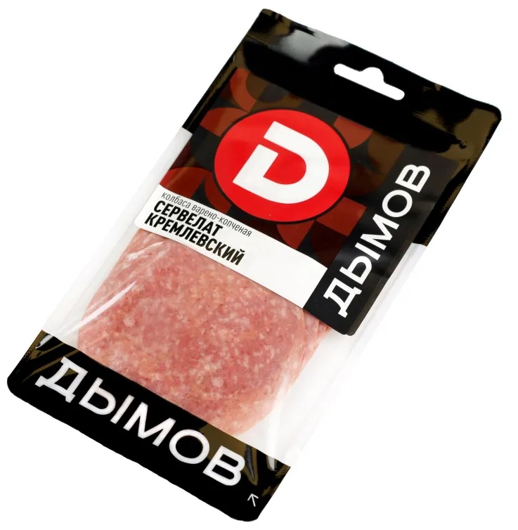 Колбаса Сервелат Кремлевский , в/к, нарезка, 110 г Дымов