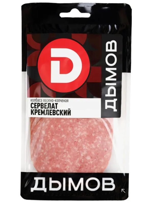 Колбаса Сервелат Кремлевский , в/к, нарезка, 110 г Дымов