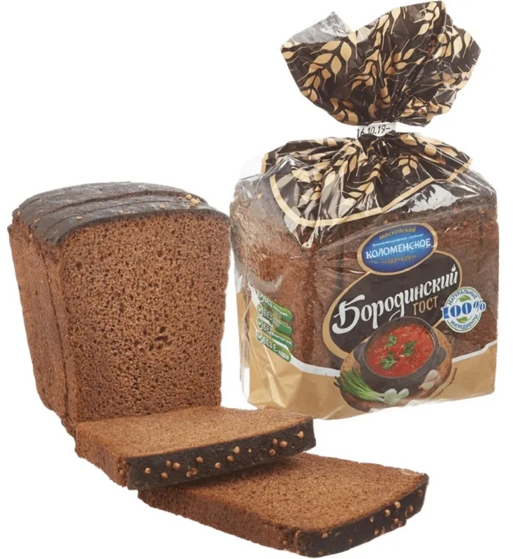Хлеб Бородинский в нарезке 400гр.   Колом (275)