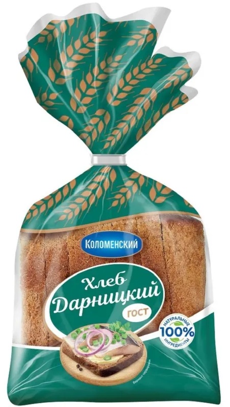 Хлеб Дарницкий половинка в нарезке   0,35 гр Колом (1727)