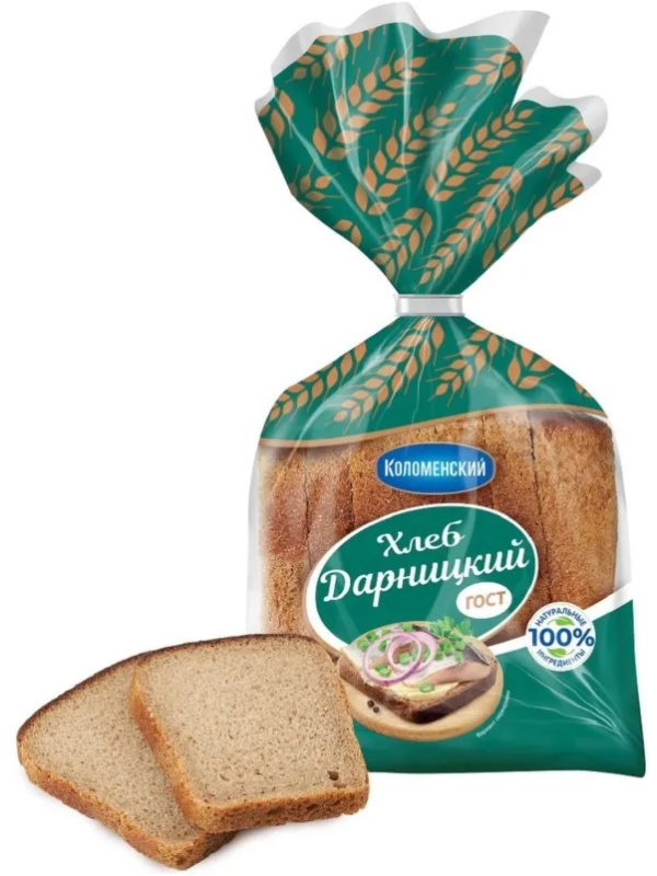 Хлеб Дарницкий половинка в нарезке   0,35 гр Колом (1727)