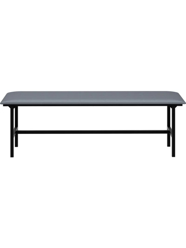 Банкетка UD_Берта БМ-4 1500 каркас-черн к/з К-28 серый