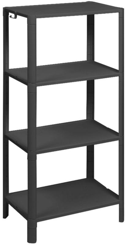 Этажерка М_VIKEA 4-х ярусная, черный