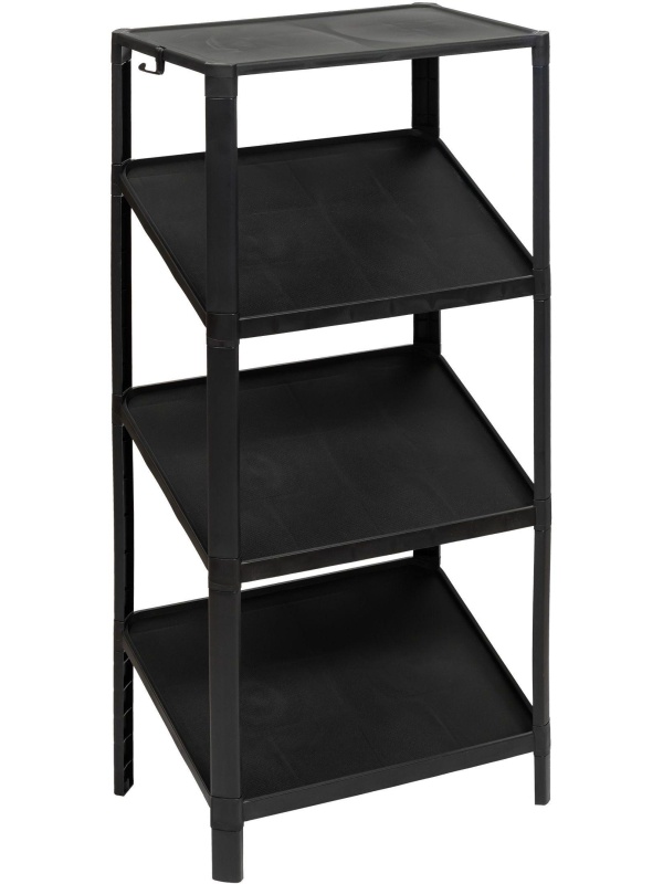 Этажерка М_для обуви VIKEA compact 4-х ярусная, черный