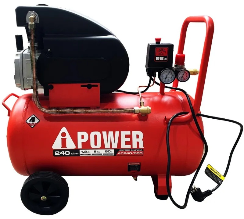 Компрессор поршневой масляный A-iPower AC240/50D (50102)