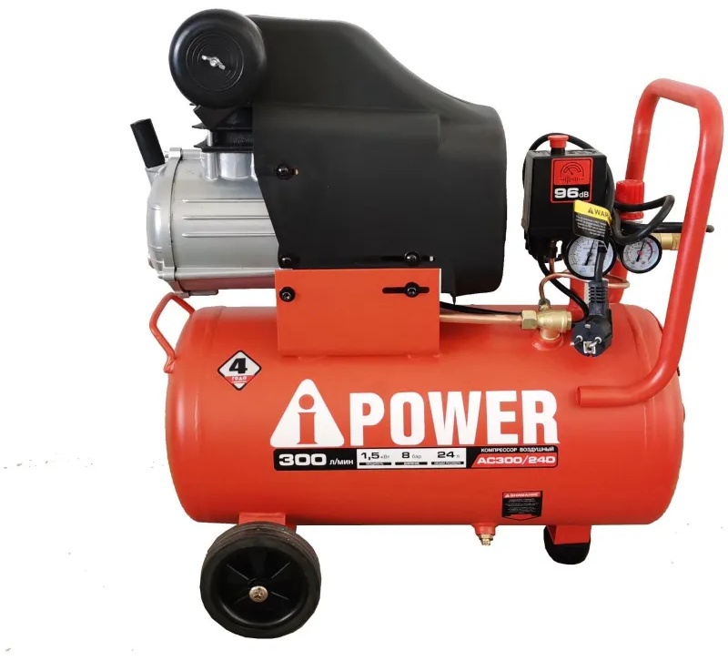 Компрессор поршневой масляный A-iPower AC300/24D (50103)