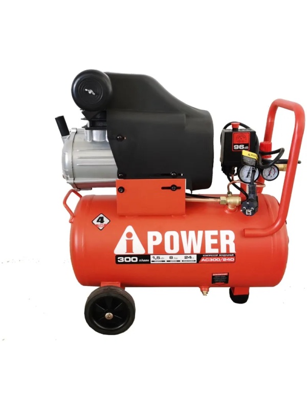 Компрессор поршневой масляный A-iPower AC300/24D (50103)