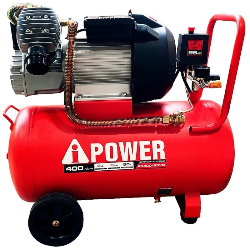 Компрессор поршневой масляный A-iPower AC400/50VD (50105)