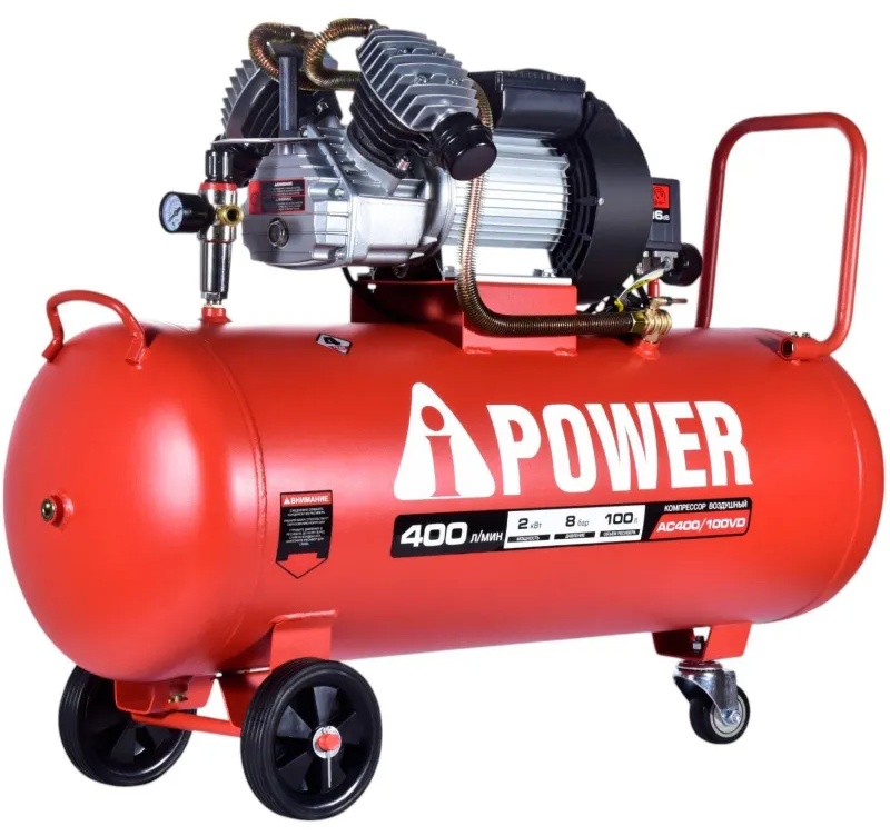 Компрессор поршневой масляный A-iPower AC400/100VD (50106)