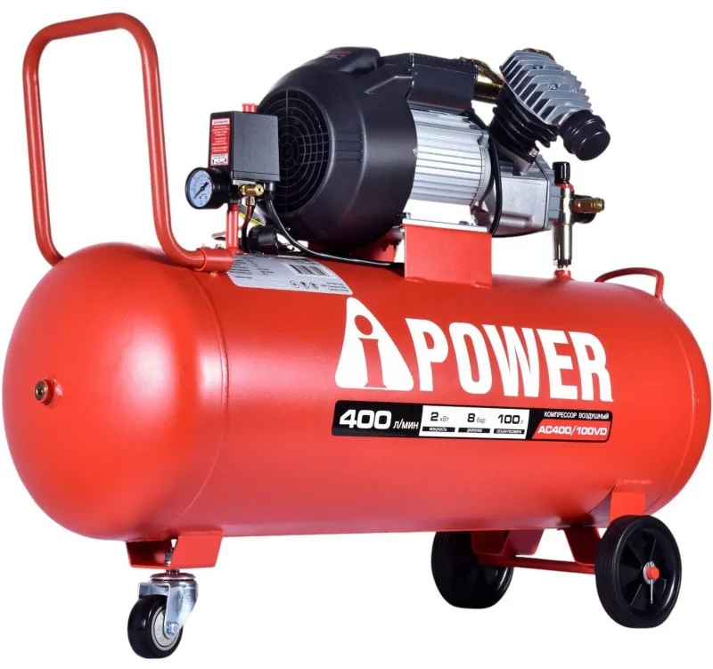 Компрессор поршневой масляный A-iPower AC400/100VD (50106)