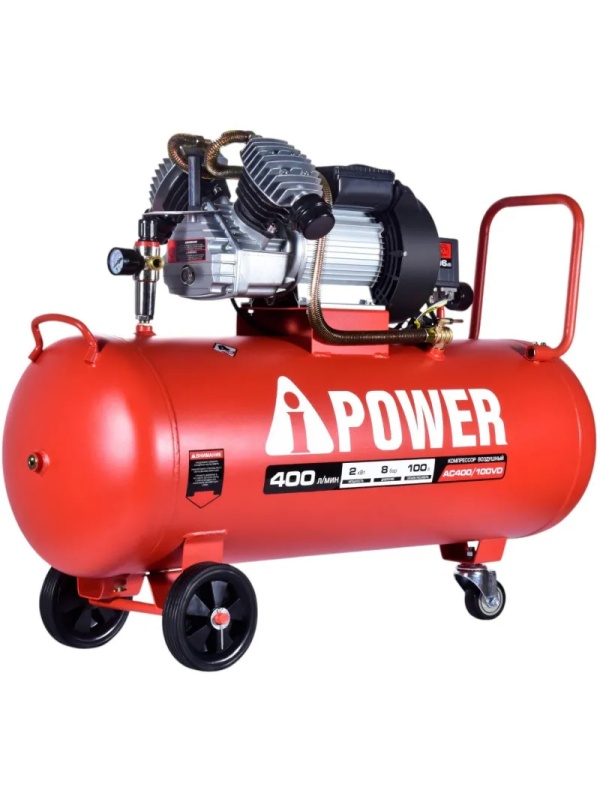 Компрессор поршневой масляный A-iPower AC400/100VD (50106)