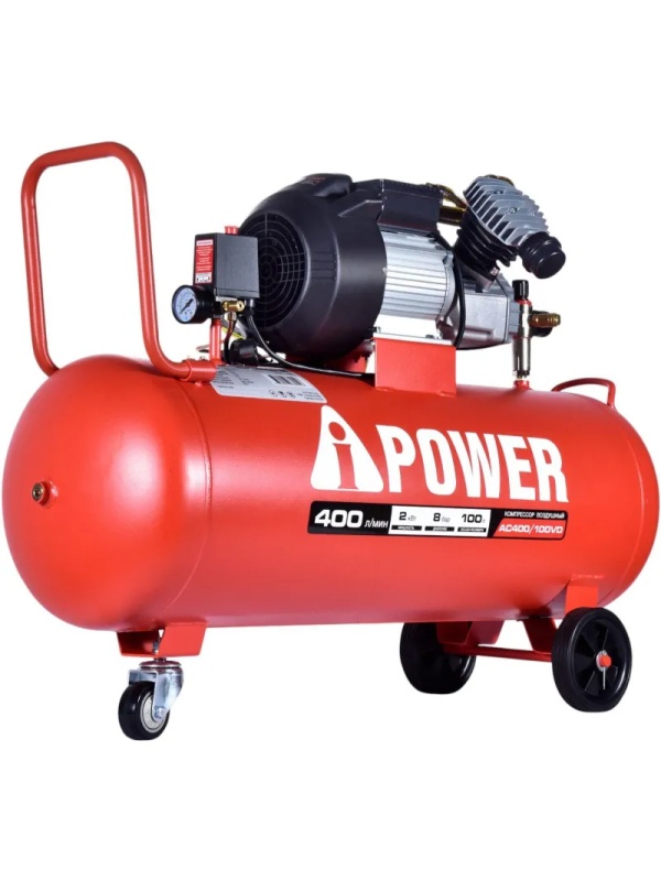 Компрессор поршневой масляный A-iPower AC400/100VD (50106)