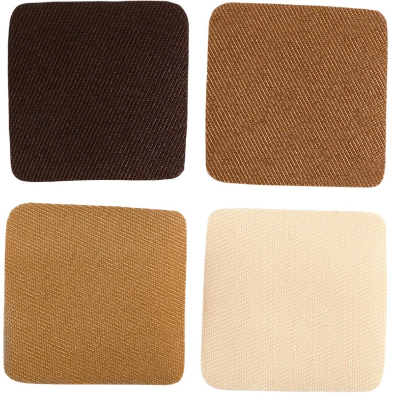 Набор заплаток для одежды 'Бежевый спектр', квадрат клеевые,4,3x4,3см,4 шт