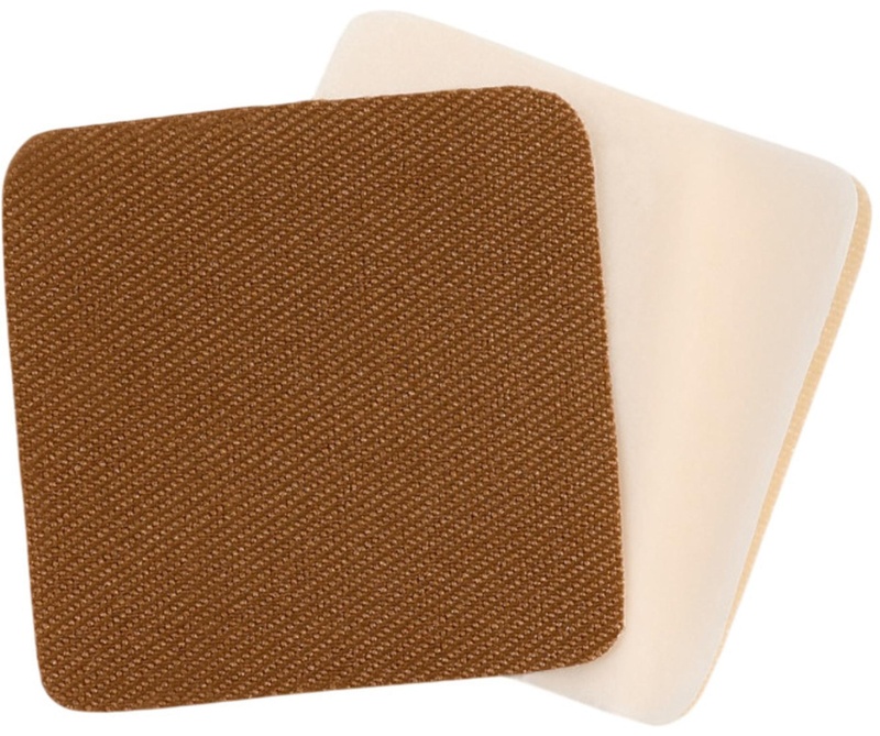 Набор заплаток для одежды 'Бежевый спектр', квадрат клеевые,4,3x4,3см,4 шт