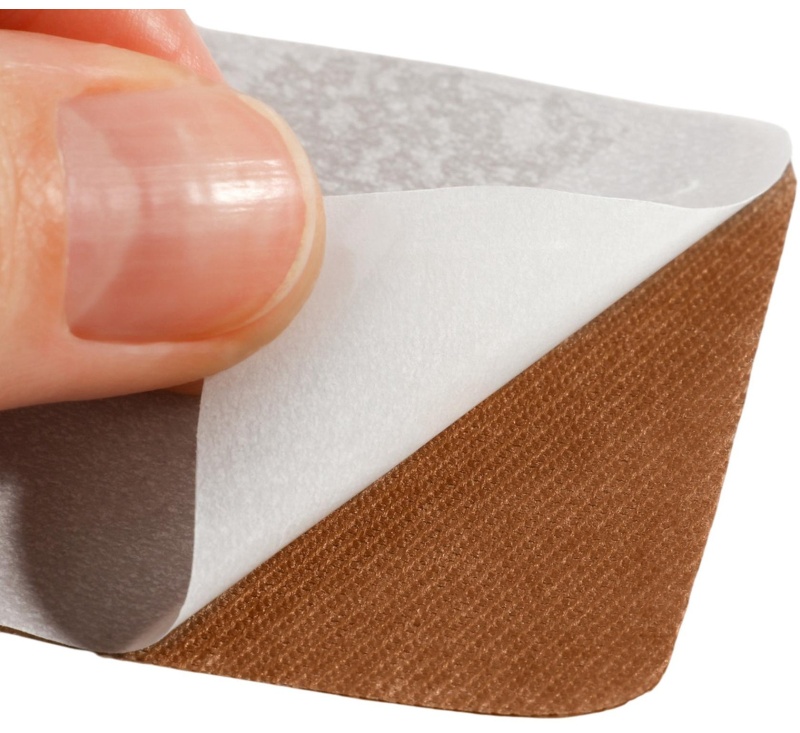 Набор заплаток для одежды 'Бежевый спектр', квадрат клеевые,4,3x4,3см,4 шт