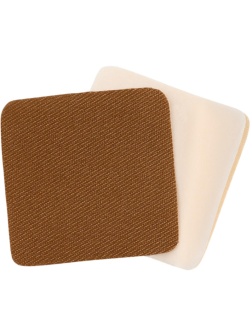 Набор заплаток для одежды 'Бежевый спектр', квадрат клеевые,4,3x4,3см,4 шт