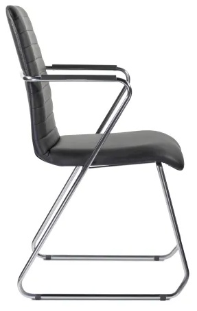 Стул UP_Echair Честер каркас хром кз черный