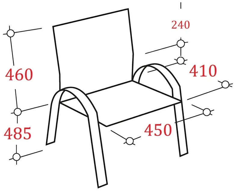 Стул UP_Echair Честер каркас хром кз черный