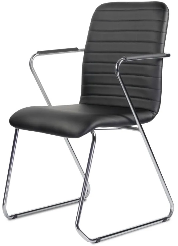 Стул UP_Echair Честер каркас хром кз черный