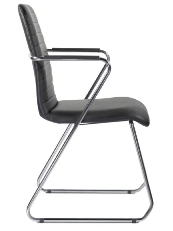 Стул UP_Echair Честер каркас хром кз черный