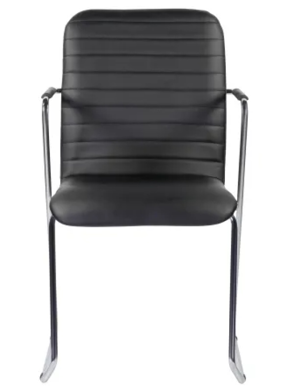 Стул UP_Echair Честер каркас хром кз черный