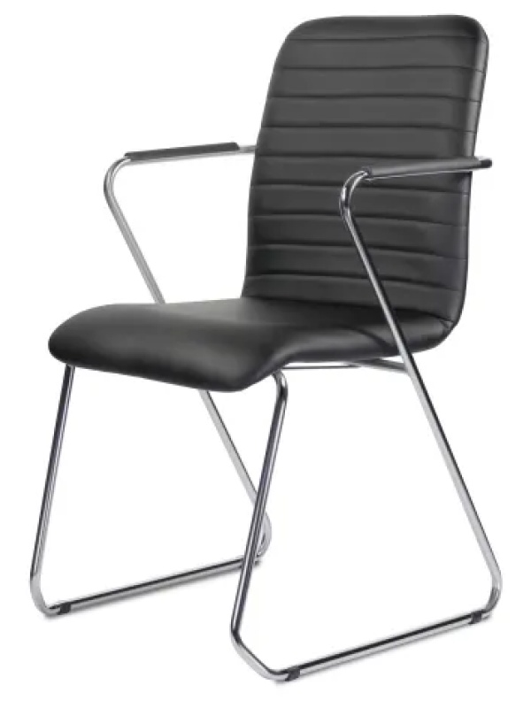 Стул UP_Echair Честер каркас хром кз черный