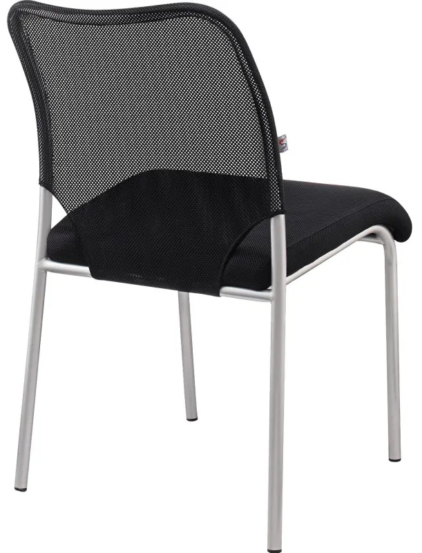Стул UN_Amigo silver сиденье W/спинка T _ краска сетка ткань / черный
