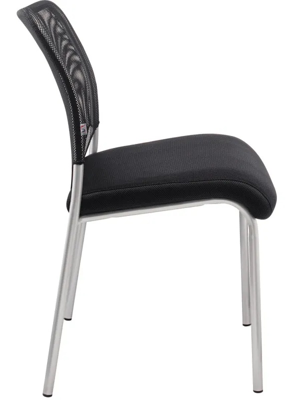 Стул UN_Amigo silver сиденье W/спинка T _ краска сетка ткань / черный