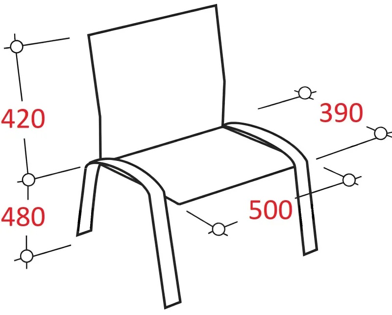 Стул UN_Amigo black сиденье W/спинка T _ краска сетка ткань / черный
