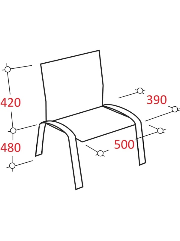 Стул UN_Amigo black сиденье W/спинка T _ краска сетка ткань / черный