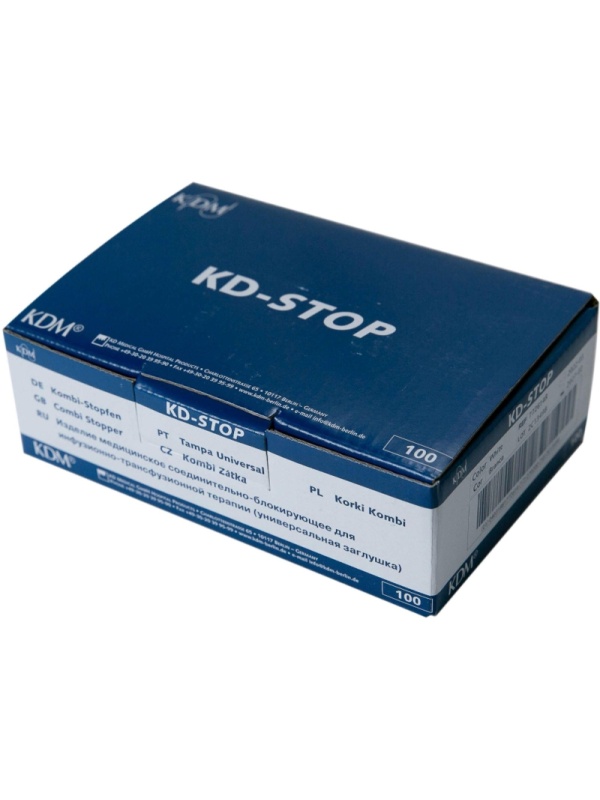 Устройство соед.-блок. для инф.-трансфуз.терапии, белый, KDM, 100шт/уп