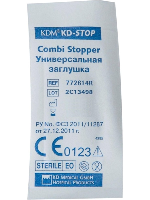 Устройство соед.-блок. для инф.-трансфуз.терапии, белый, KDM, 100шт/уп