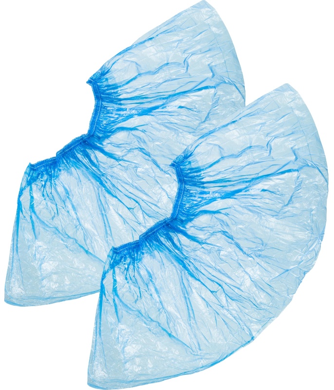 Бахилы н/с, п/э удлин., 2-рез, ПНД-9/2р-С-Удл 2,5г ЭГ-25/2 950 пар/уп