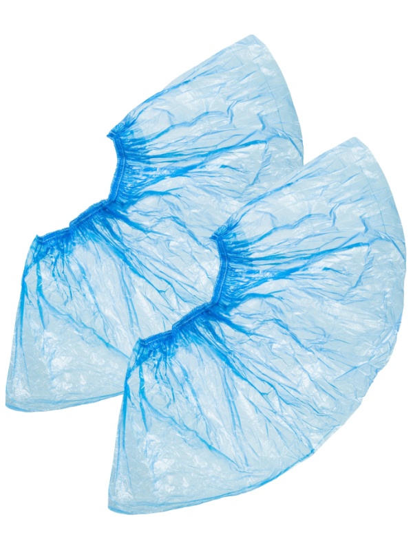 Бахилы н/с, п/э удлин., 2-рез, ПНД-9/2р-С-Удл 2,5г ЭГ-25/2 950 пар/уп