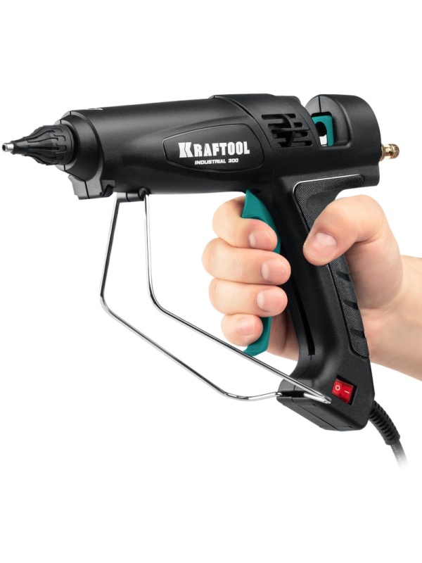 Пистолет клеевой терм.электр.KRAFTOOL Industrial 300 d11-12мм 45г/мин 06842