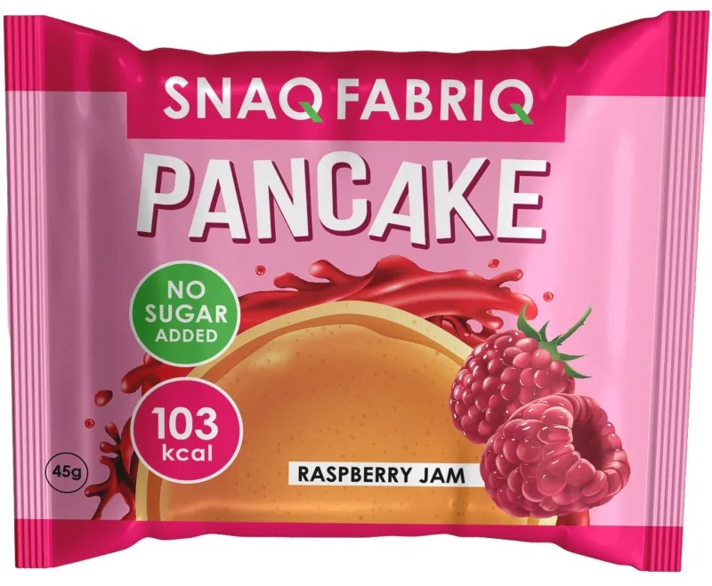 Печенье панкейк SNAQ FABRIQ с начинкой Малиновый джем без сах, 45г