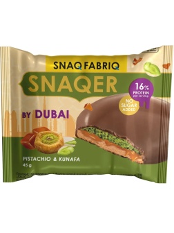 Печенье SNAQ FABRIQ глазиров с фисташк паст, хрустящ тестом и карамел, 45г