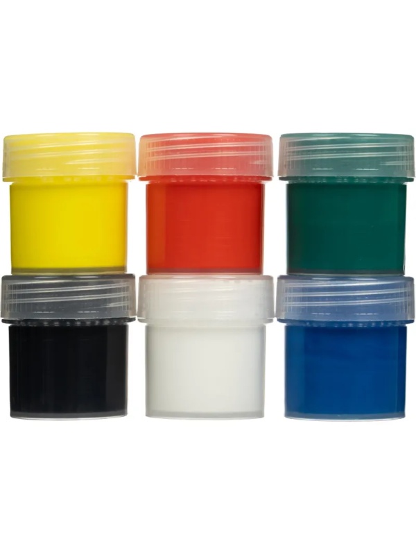 Краски акриловые КЛАССИКА, 6 цв. по 15 мл Акрк-004 набор