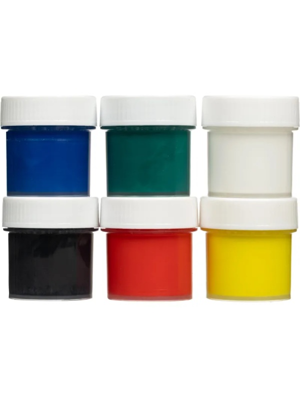 Краски акриловые КЛАССИКА, 6 цв. по 20 мл Акрк-001 набор